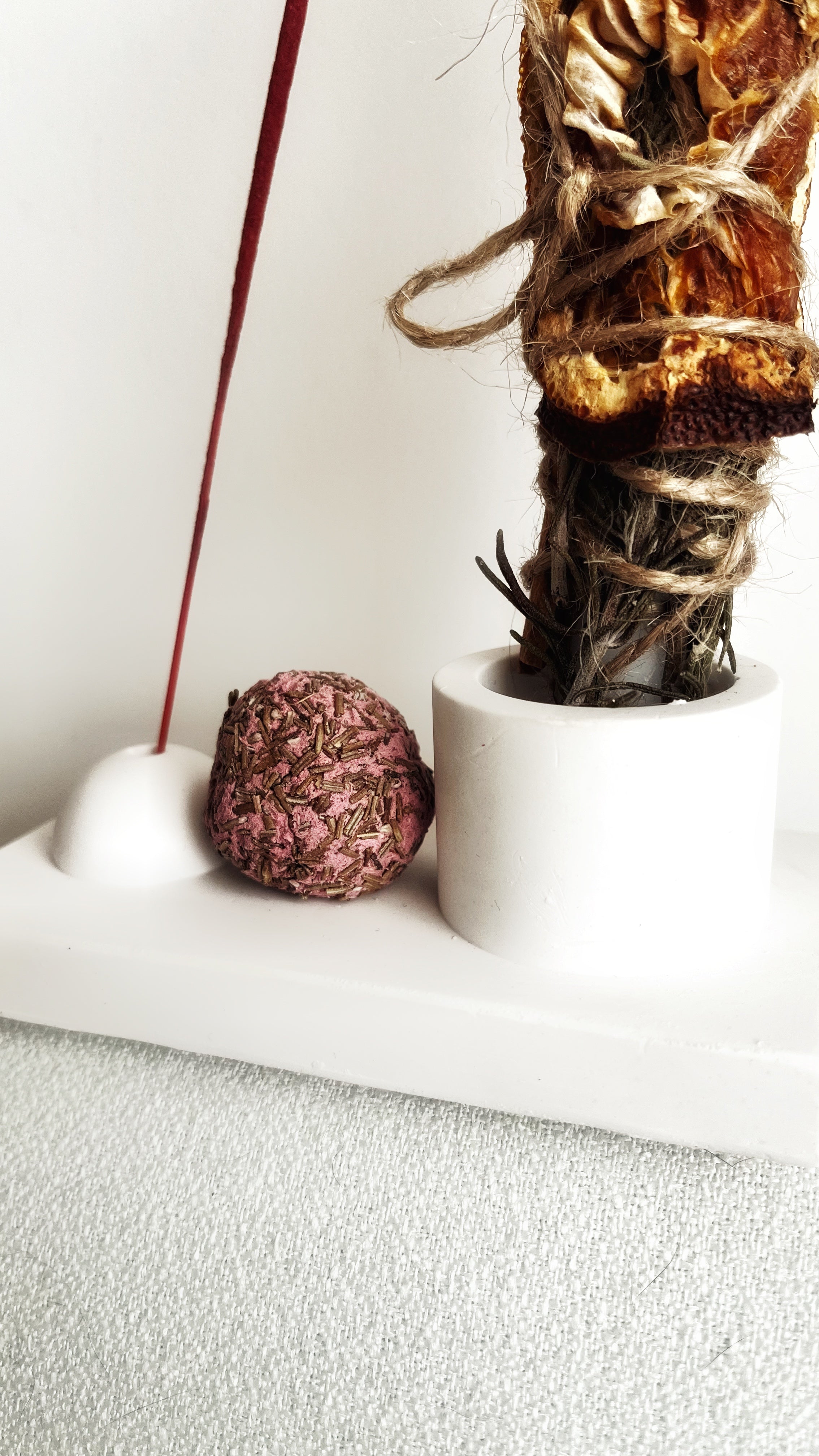 Porta incienso + porta vela